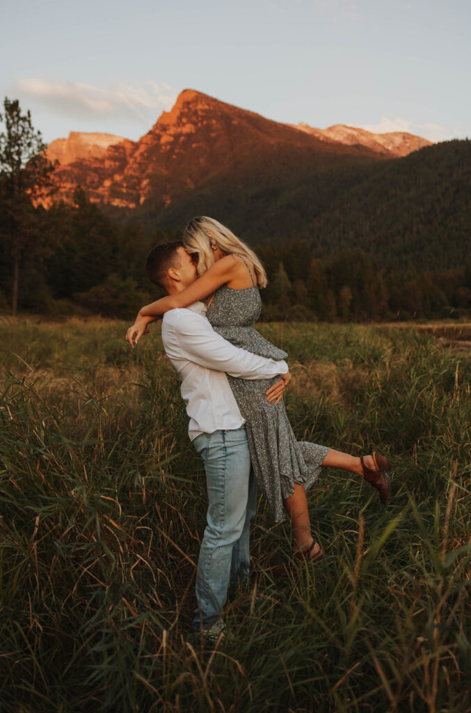 Summer Engagement Session in the Mission Mountains of Montana