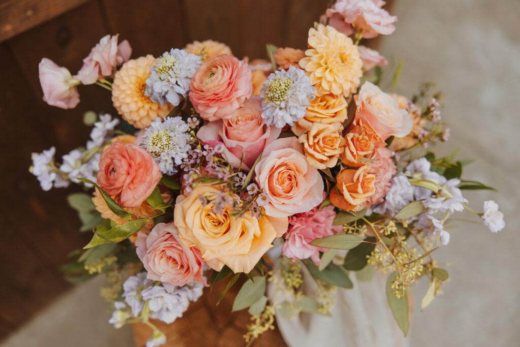 Mums floral bouquet colorful in whitefish